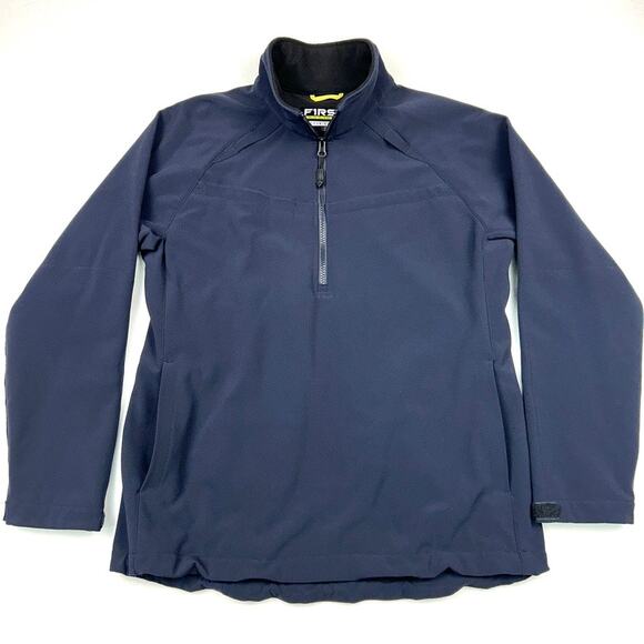 First Tactical Tactix Womens L Softshell Jacket Pullover Navy Blue Fleece Lined - Picture 1 of 11